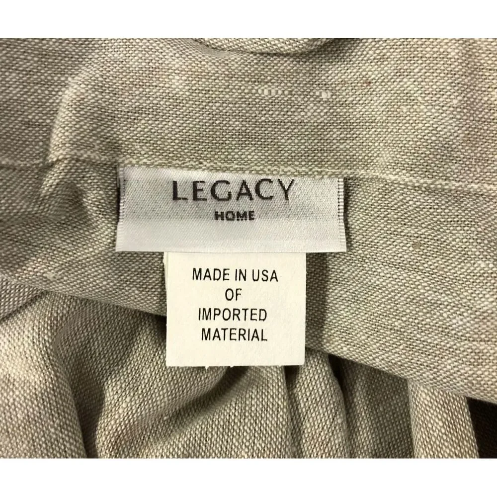 $290 Legacy Home Gray Essex Dust Bed Skirt Full 22